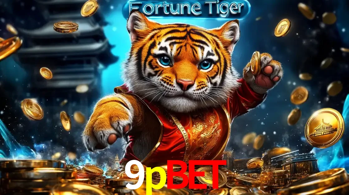 Imagem promocional do jogo de slot Fortune Tiger, com um tigre majestoso em traje tradicional cercado por uma fortuna em moedas de ouro, disponível agora no cassino 9pbet.